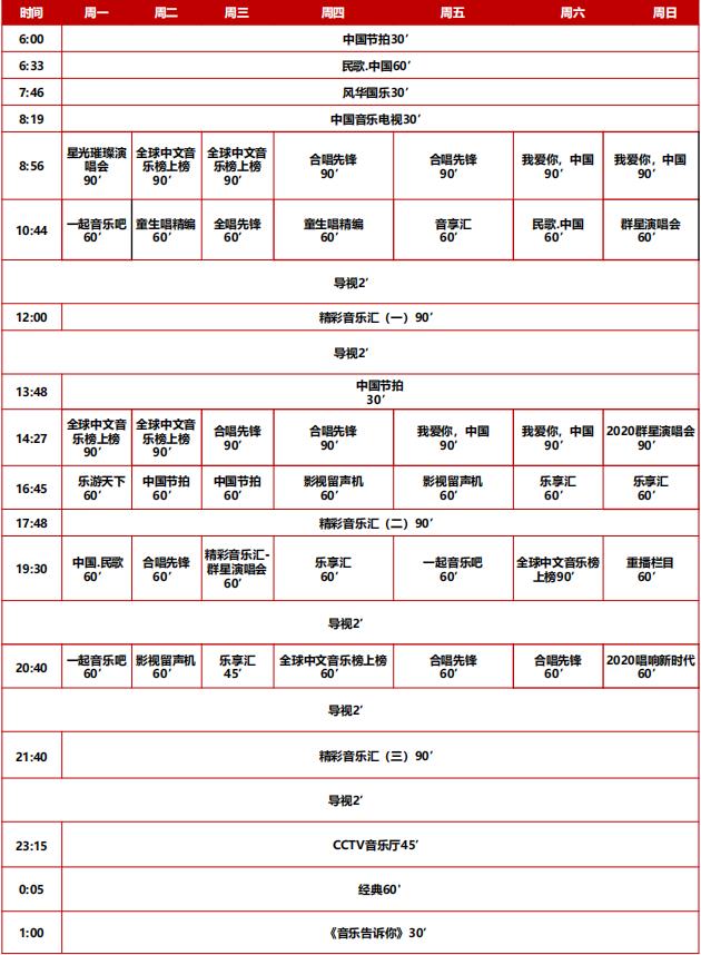 中央電視臺(tái)音樂(lè)頻道廣告